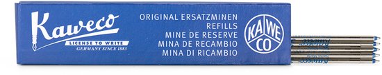 Kaweco - Cadeau - pennenset- (6delig) - Etui - Vulpen Breed met Clip - Balpen - Groen - Inktpatronen - Balpenvullingen Blauw Medium