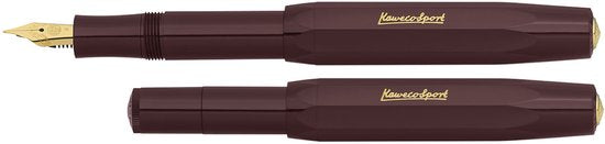 Kaweco - Cadeau - Pennenset - (4delig) - Etui - Vulpen Extra Breed - Balpen - Burgundy - doosje doosje inktpatronen