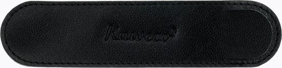 Kaweco - Leather pouch ECO Long - Black - with print - 1 pen