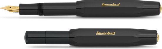 Kaweco - Cadeau - pennenset- (4delig) - Etui - Vulpen Fine  - Balpen - Zwart - Inktpatronen