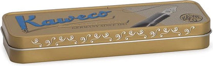 Kaweco - Cadeauset - Vintage blikje - Vulpen met Clip -  Perkeo All Clear - Doorzichtig - Medium - Turkoise Twister - Doosje vullingen