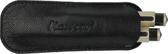 Kaweco - Leather pouch ECO Sport - Black - with print - 2 pens