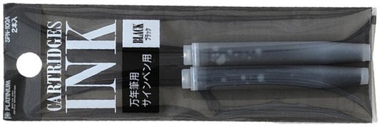 Platinum - Preppy Fountain pen Japan - Fine - 0,2 - BLAUW - vullingen Zwart