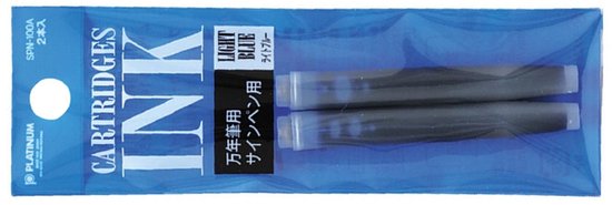 Platinum - Preppy - Prefounte Vulpen - Fine - Graphite Blue - Met Lichtblauwe vullingen