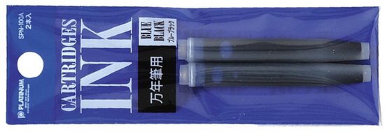 Platinum - Preppy Fountain pen Japan - Fine - 0,3 - BLAUW - vullingen GROEN