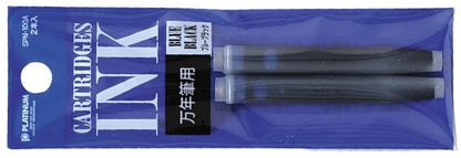 Platinum - Preppy Fountain pen Japan - Fine - 0,3 - TRANSPARANT - vullingen DONKERBLAUW