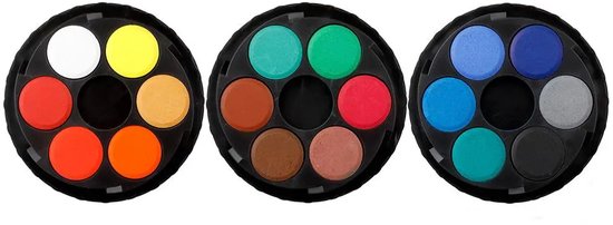 Aquarelverf carrousel 18 kleuren