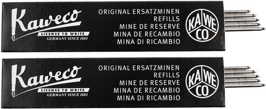 Kaweco - Balpenvullingen - 2 doosjes - Refill D1 - Black 1,2 Breed, 5 pcs in box