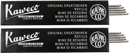 Kaweco - Balpenvullingen - 2 doosjes - Refill D1 - Black 0,8 Fine, 5 pcs in box