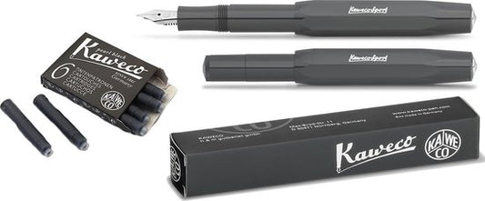 Kaweco Vulpen Sport Skyline GREY (MEDIUM) met extra doosje vullingen