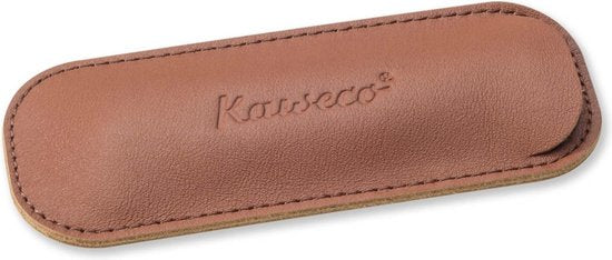 Kaweco - Leather pouch ECO Sport - Brandy - with print - 2 pen2