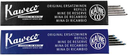 Kaweco - Balpenvullingen - 2 doosjes - Refill D1 MEDIUM - Black and Blue 1.0 M, 5 pcs in box