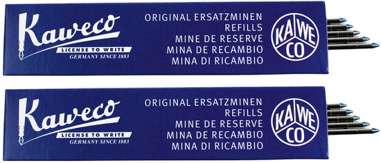 Kaweco - Balpenvullingen - 2 doosjes - Refill D1 - Blue 0,8 Fine, 5 pcs in box