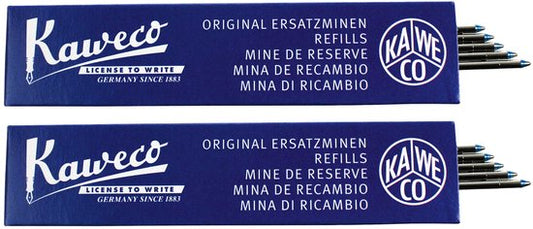 Kaweco - Balpenvullingen - 2 doosjes - Refill D1 - Blue 0,8 Fine, 5 pcs in box