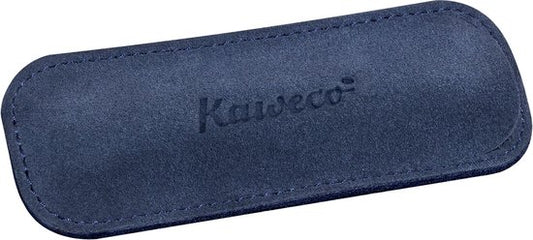 Kaweco - etui - Velours pouch ECO Sport - Navy - with print - 2 pens