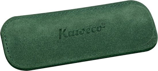Kaweco - etui - Velours pouch ECO Sport - Green - with print - 2 pens