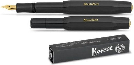Kaweco Classic Sport - Vulpen - Extra Broad punt - Zwart