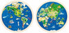 GOKI Puzzel - Wereldbol - 57 Stukjes - Tweezijdig - Hout - 6 Jaar
