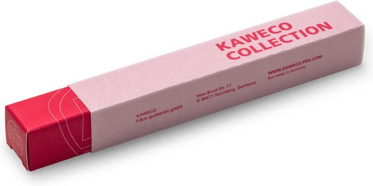 Kaweco - Vulpen Perkeo INFRARED - FINE - Clip Silver - Dispenser Twist & Out with 8 colours cartridges - doosje zwarte Vulpeninkt