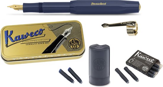 Kaweco Cadeauset (5delig) Vulpen Sport Classic Navy Fountain Pen - Medium