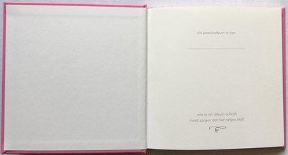 Poëziealbum - 16x16 - Blauw - Poes - Versjes - Gedicht - Cadeau - Sint - Geschenk - Knutselen - Hobby - Creatief - Scrapbook - Poezie
