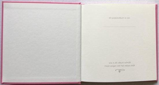 Poeziealbum Blauw met kat