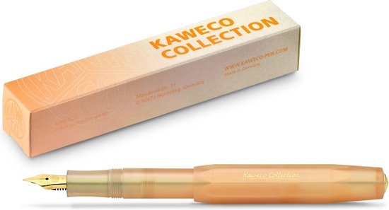 Kaweco - Collection Apricot Pearl - EXTRA FINE - Vulpen - met clip - Limited Edition - in vintage blikje - met extra doosje vullingen