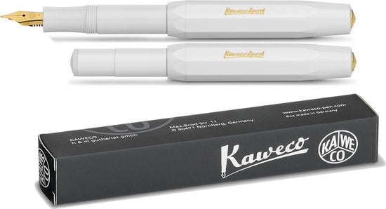 Kaweco Classic Sport - Vulpen - Extra Fine punt - Wit