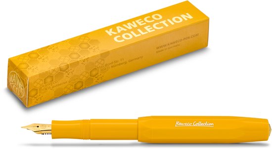 Kaweco - Collection - Vulpen - Fine - Honey - Oktogonal Clip Vergoldet - met doosje inkt patronen