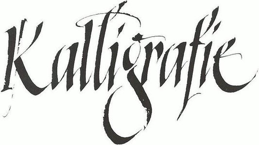 Kalligrafie set 10 -stuk. Handletteringset met veer, kalligrafie, compleet met potje inkt, was en stempel