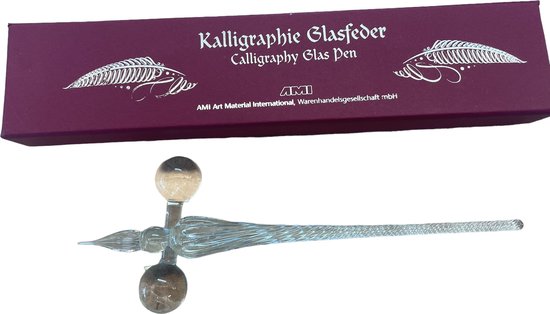 Glazen dip pen set, Glazen pen, kalligrafie-pen voor kunst, schilderen, wenskaarten, handtekeningen, kalligrafie. Transparant