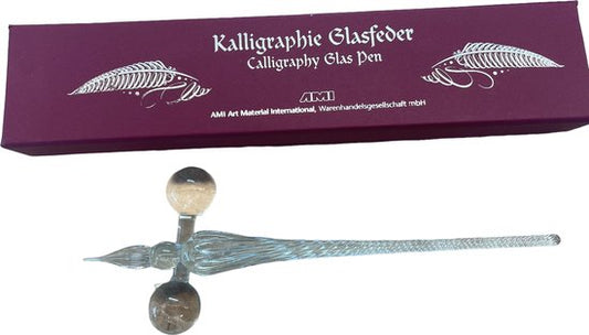 Glazen dip pen set, Glazen pen, kalligrafie-pen voor kunst, schilderen, wenskaarten, handtekeningen, kalligrafie. Transparant