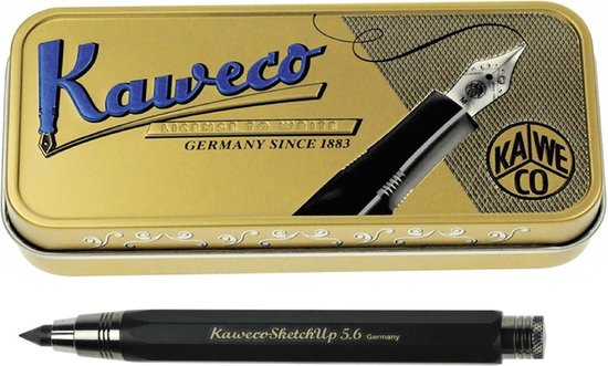 Kaweco - Cadeauset - SKETCH vulpotlood - 5.6 - Zwart - Vintage Bewaarblikje