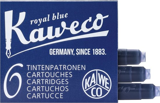 Kaweco - Collection Apricot Pearl - EXTRA BREED - Vulpen - met clip - Limited Edition - in vintage blikje - met doosje blauwe vullingen en zwarte