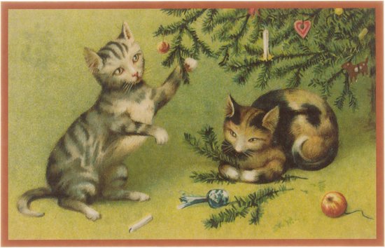 Nostalgische kerstkaarten - 16 stuks - Klassieke Vintage afbeeldingen - Winter - Sneeuw - Feestelijk - Jaarwisseling - Oude Brocante kerstkaarten