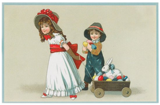 Nostalgische kaarten - 4 stuks - Klassieke Vintage afbeeldingen - nostalgische ansichtkaarten - prentbriefkaart - dieren - kinderen - Feestelijk - verjaardag -Oude Brocante briefkaarten