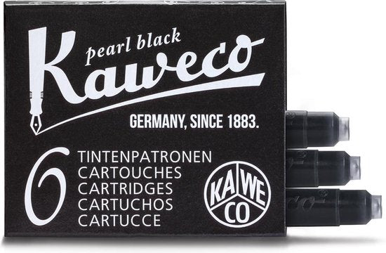 Kaweco Vulpen Sport Classic Black Fountain Pen met doosje vullingen en boekenlegger - Medium