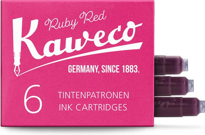 Kaweco - Vulpen vullingen - 4 doosjes - Rood - Ruby Red