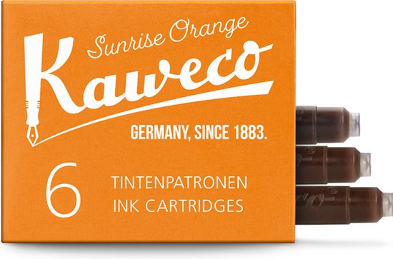 Kaweco - Vulpen vullingen - 4 doosjes - Oranje - Sunrise Orange