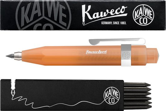Kaweco - Vulpotlood 3,2 - Frosted Sport - Oktogonal Clip Chrome - Soft Mandarin - Met doosje vullingen