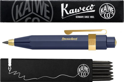 Kaweco - Vulpotlood 3,2 - Classic Sport - Oktogonal Clip Vergoldet - Blauw - Met doosje vullingen