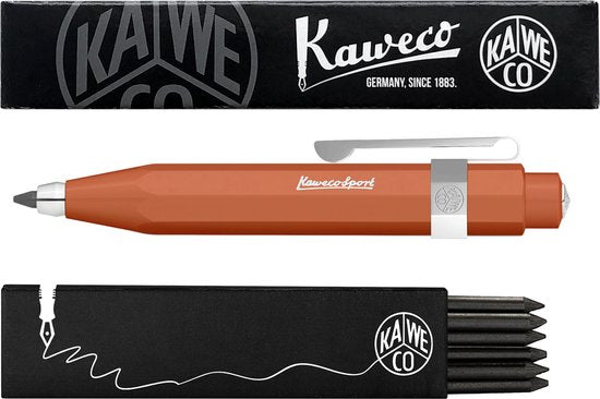 Kaweco - Vulpotlood 3,2 - Skyline Sport - Oktogonal Clip Chrome - Fox (Roodbruin) - Met doosje vullingen