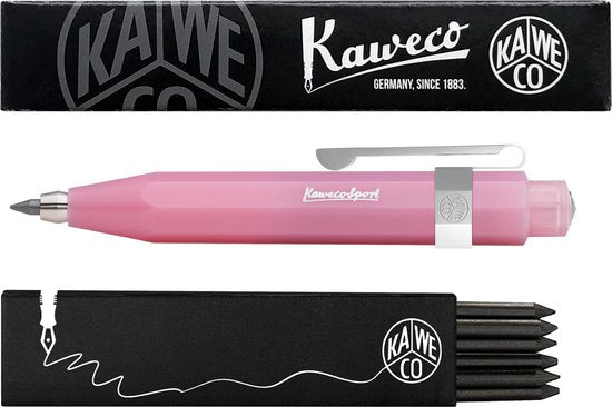 Kaweco - Vulpotlood 3,2 - Frosted Sport - Oktogonal Clip Chrome - Blush Pitaya - Met doosje vullingen