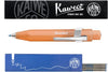 Kaweco - Balpen - Clip chrome - Frost - Mandarin - Doosje Blauwe balpen vullingen