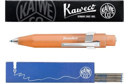 Kaweco - Balpen - Clip chrome - Frost - Mandarin - Doosje Blauwe balpen vullingen