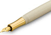 Kaweco - Vulpen - Kaweco STUDENT Fountain Pen 50's Rock - Blauw Ivory - Met extra doosje vullingen - Extra Breed