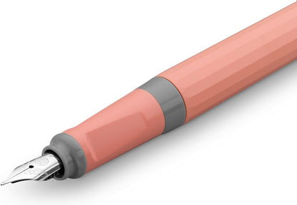 Kaweco - Vulpen met Clip - Perkeo Cotton Candy Grey Pink - Roze/Grijs - Medium - Zwarte Twister - Doosje vullingen