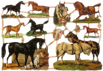 Poëzieplaatjes - 7 vellen - plaatjes - hobby - creatief - decoupage - knutselen - scrapboek