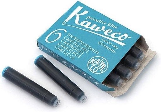 Kaweco - Vulpen vullingen - 5 doosjes - Turkoise - Paradise Blue