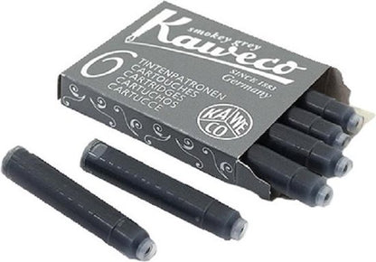 Kaweco Vulpen vullingen Grijs, Smokey Grey, 6 doosjes